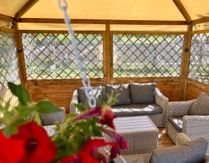 A seating area at Hotel Stella Alpina