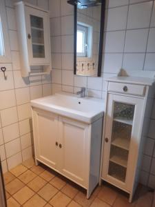 Koupelna v ubytování Hagälven i Hagfors