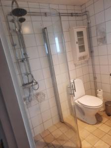 Koupelna v ubytování Hagälven i Hagfors