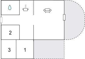 Půdorys ubytování 3 Bedroom Pet Friendly Home In Sydals