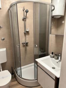 Koupelna v ubytování Apartman Obala deLuxe