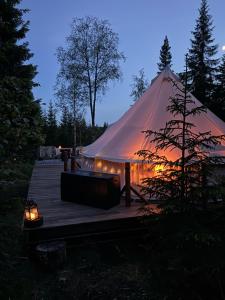 Foto dalla galleria di Glamping Tent with amazing view in the forest a Torsby