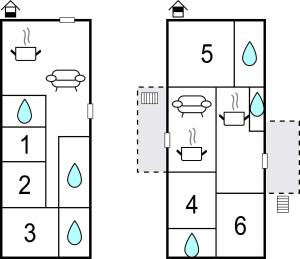 The floor plan of Podere Giovannini