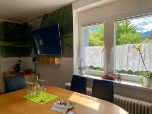 TV a/nebo společenská místnost v ubytování Apartma Zeus