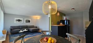 Kuchyň nebo kuchyňský kout v ubytování Garden Suite Thun