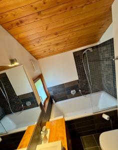 Vannituba majutusasutuses Le Hameau des Biquettes