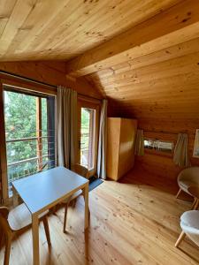 Voodi või voodid majutusasutuse Le Hameau des Biquettes toas