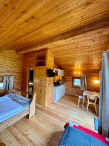 Postel nebo postele na pokoji v ubytování Le Hameau des Biquettes