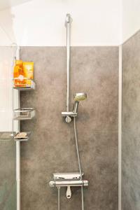a shower in a bathroom with a shower at Studio Petit Nid Cosy de l'Albret in Nérac