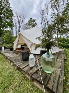 Zahrada ubytování Muhu Leeni Glamping