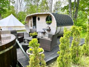 Zahrada ubytování Muhu Leeni Glamping