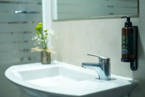 Koupelna v ubytování Hotel Cisneros