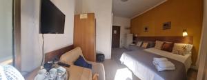 Televízia a/alebo spoločenská miestnosť v ubytovaní B&B Vaticanrooms
