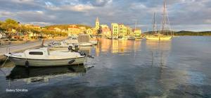 a group of boats are docked in a harbor at Sak Mobile Home Pirovac III in Pirovac +4 photos