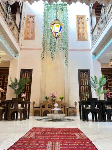 Posezení v ubytování Riad Alice Terrace & Spa