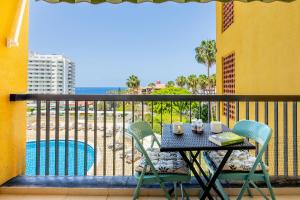 Balkón nebo terasa v ubytování 32 BRIGHT COPACABANA ocean view free WiFi