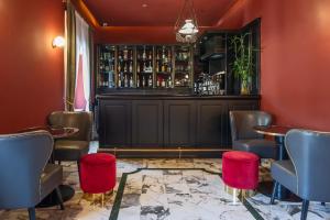 Lounge nebo bar v ubytování Boutique Hotel Metro 900