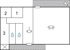 Planimetria di Awesome Home In Askø With Wifi
