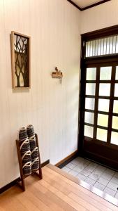 白山麓の隠れ宿Takeoにあるシーティングエリア