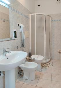Koupelna v ubytování Hotel Stella del Tirreno