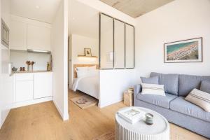 Posezení v ubytování Babel Community Hôtel Lille - Villeneuve d'Ascq