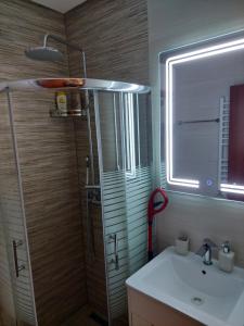 Ванна кімната в Apartman Šapat bora