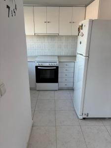 Η κουζίνα ή μικρή κουζίνα στο Dimitra House Entire apartment with balcony and view