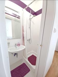 Koupelna v ubytování Apartment Eva