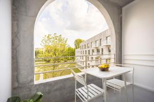 Balkón nebo terasa v ubytování Babel Community Hôtel Lille - Villeneuve d'Ascq