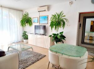 TV a/nebo společenská místnost v ubytování Apartment Eva