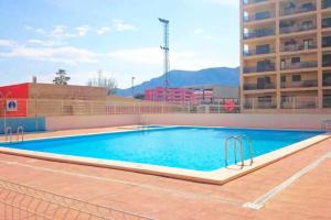 Bazén v ubytování Ayf colomeras espacioso playa morro de gos nebo v jeho okolí
