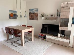 Kuchyň nebo kuchyňský kout v ubytování Ferienhaus Auszeit