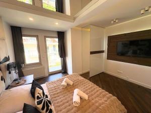 Posteľ alebo postele v izbe v ubytovaní Apartament Silver - Stara Polana Spa