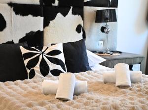 Posteľ alebo postele v izbe v ubytovaní Apartament Silver - Stara Polana Spa