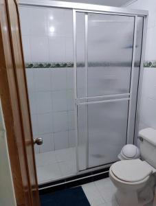 Um banheiro em Posada San Nicolas