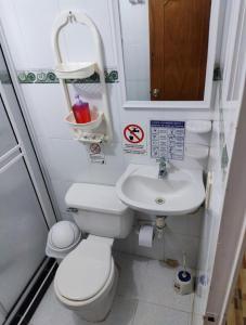 Um banheiro em Posada San Nicolas