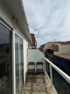 Balkón nebo terasa v ubytování Hostal B and B Benidorm