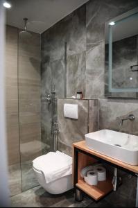 Koupelna v ubytování Hotel Resol 2