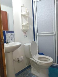 Um banheiro em Posada San Nicolas