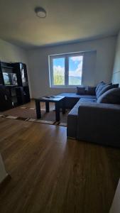 a living room with a couch and a table at Apartman Kušići in Vedići