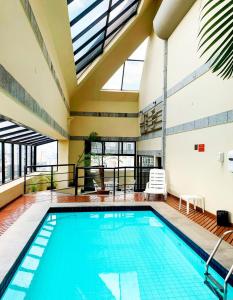 Sundlaugin á 400 m da Berrini com piscina, academia e 1 Vaga eða í nágrenninu