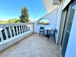 En balkong eller terrasse på Hotel Asteri