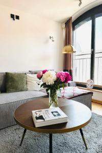 Setusvæði á Das Stader Penthouse mit Dachterrassen