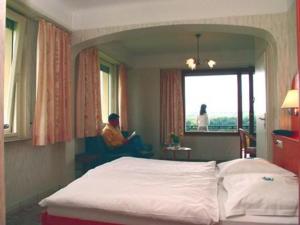 Letto o letti in una camera di Hotel Perekop