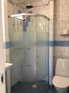 Koupelna v ubytování Hotel Wictoria