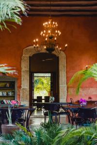 Restaurace v ubytování Hacienda Sacnicte