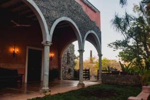 Zahrada ubytování Hacienda Sacnicte