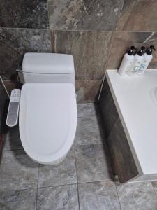 Koupelna v ubytování Haruae hotel