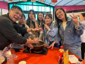 入住蓬萊生態農場仙山民宿的客人