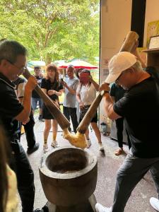 入住蓬萊生態農場仙山民宿的客人